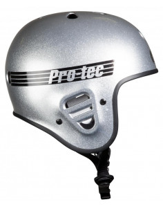 CASCO PRO-TEC FULL CUT PLATEADO