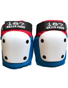 RODILLERAS 187 FLY KNEE PAD BLANCO-AZUL