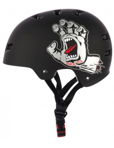 casco bullet x santa cruz helmet | screaming hand negro mate