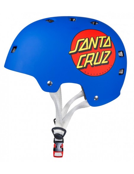 helm bullet x santa cruz helm | classic dot blau matt