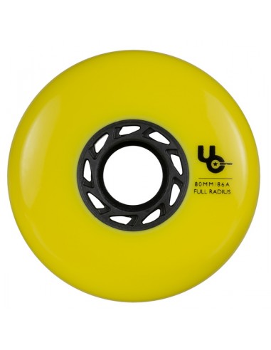 rollen undercover team 80mm 86a gelb | full radius | 4er pack