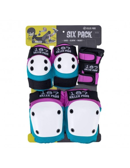 Producto 187 six pack junior pink-teal | schützer kinder