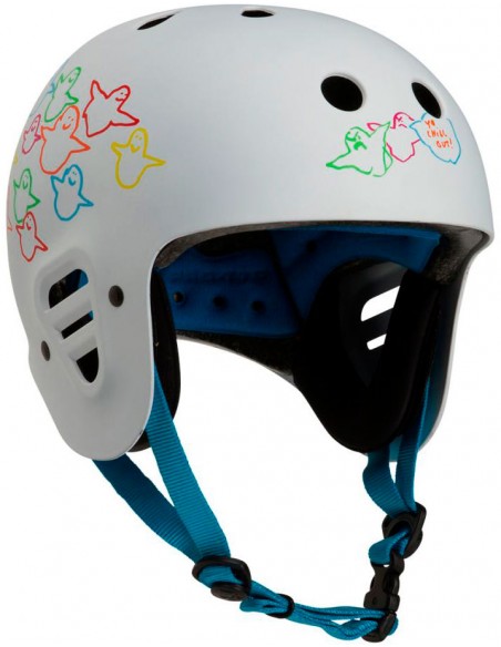 helm pro-tec full cut cert | gonz animal bird weiß