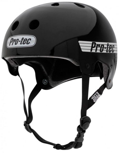 Venta helm pro-tec old school cert | gloss schwarz