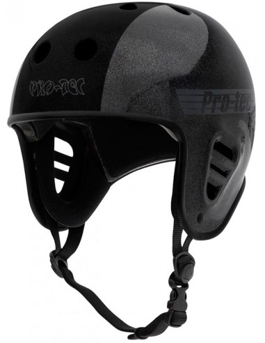 helm pro-tec full cut hosoi schwarz metallisch