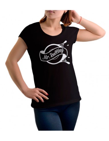 t-shirt damen mr.rolling schwarz