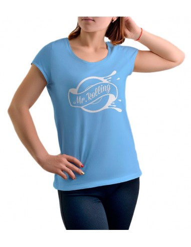 t-shirt damen mr.rolling blau