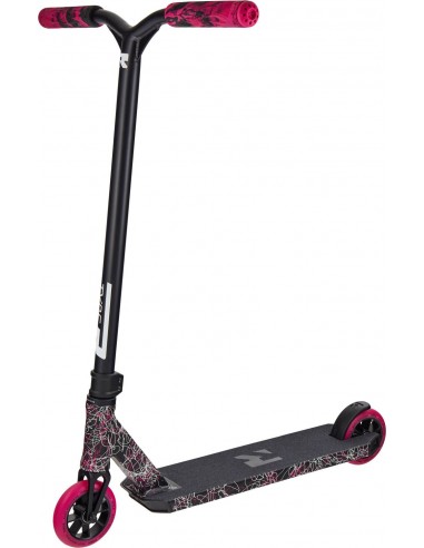 root industries type-r scooter | schwarz-pink-weiß splatter