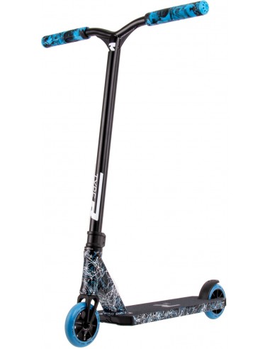 root industries type-r scooter | schwarz-blau-weiß splatter