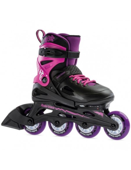 rollerblade fury g | schwarz-rosa