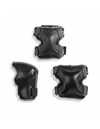 schützer rollerblade x-gear | 3er pack schwarz