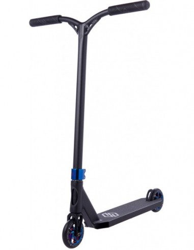 striker lux stunt scooter - blau chrom