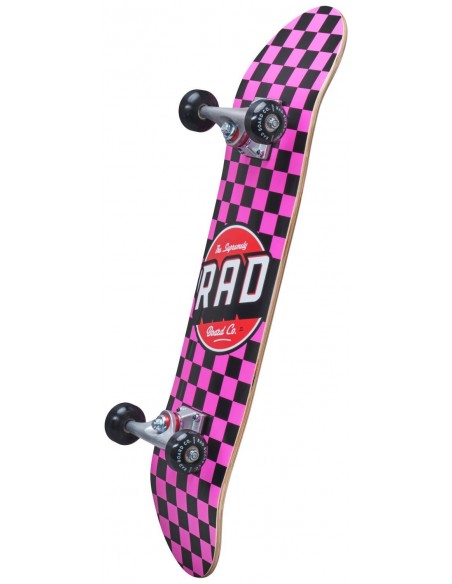 Venta rad dude crew 7 checkers pink| skateboard komplett"