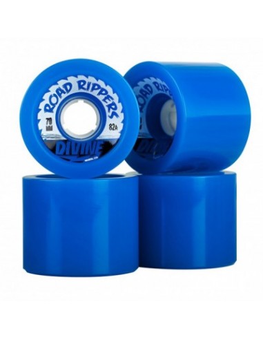 divine wheels road rippers 70mm 82a blau