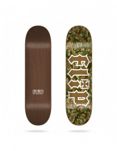 flip team combat brown 8 x 31.5" skate deck