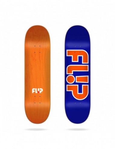 flip team outlined blau 8.25 x 32.31" skate deck