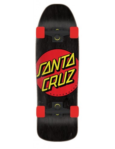 santa cruz classic dot 9.35 x 31.7 80s cruzer - schwarz