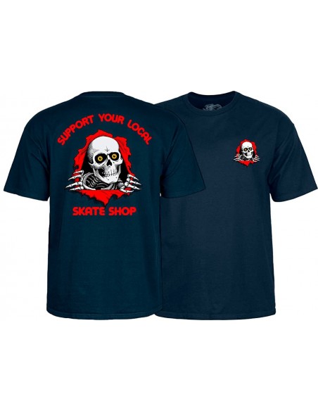 Venta t-shirt powell peralta support your local - marinenblau