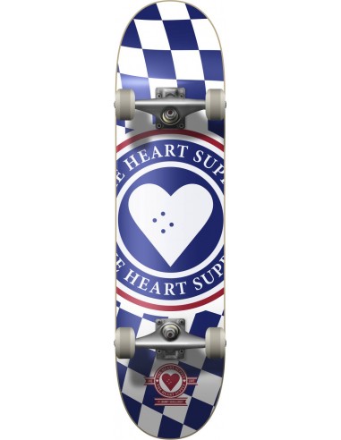 heart supply insignia check 8 blau skateboard komplett