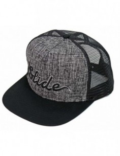 CAP SLIDE LACED GRAU-SCHWARZ