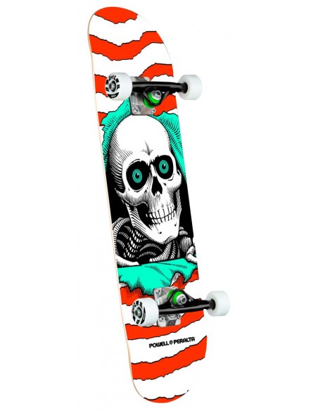 powell peralta ripper one off orange birch 7 x 28" skate komplett"