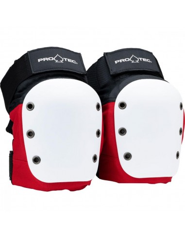 pro-tec  street knee-elbow pad set rot-weiß-schwarz