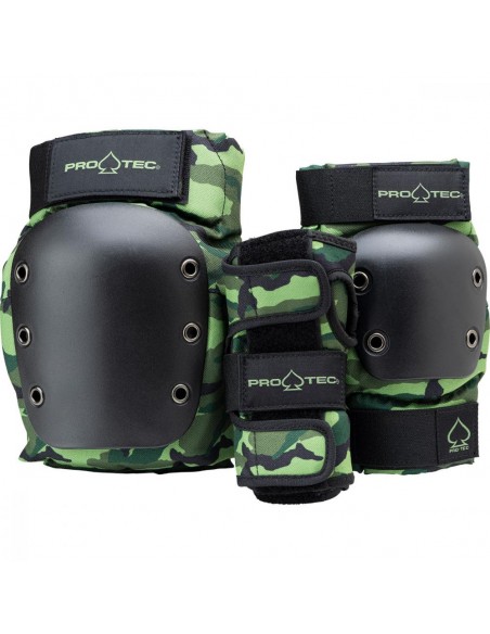 pro-tec  street gear junior 3er pack camo