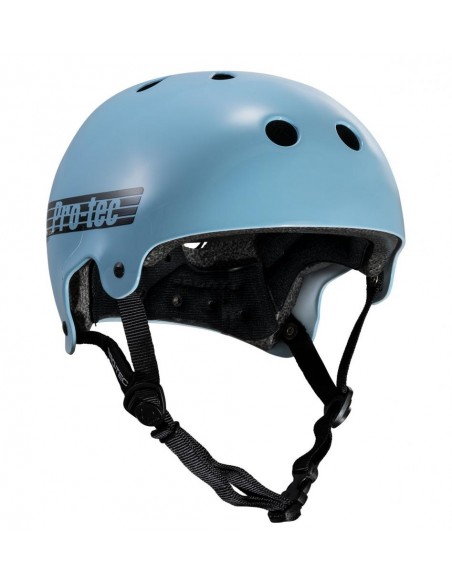 Venta pro-tec helm old school cert gloss baby blau