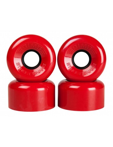 sims quad wheels street snakes 62mm 78a - rot - 4pack