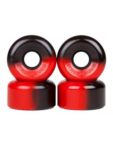 sims quad wheels street snakes 62mm 78a - rot/schwarz - 4pack