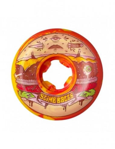 räder santa cruz jeremy fish burger red yellow swirl 56mm 99a