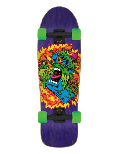 santa cruz toxic hand 9.7 x 31.7 skateboard komplett