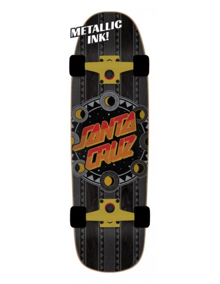 santa cruz phase dot 9.51 x 32.26 skateboard komplett