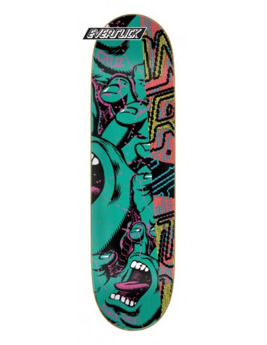 santa cruz no pattern hand everslick 8.5 x 32.2 skateboard deck