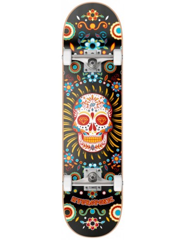 hydroponic mexican schwarz totenkopf 8.1 skateboard komplett