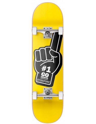 hydroponic hand gelb 7.875" skateboard komplett