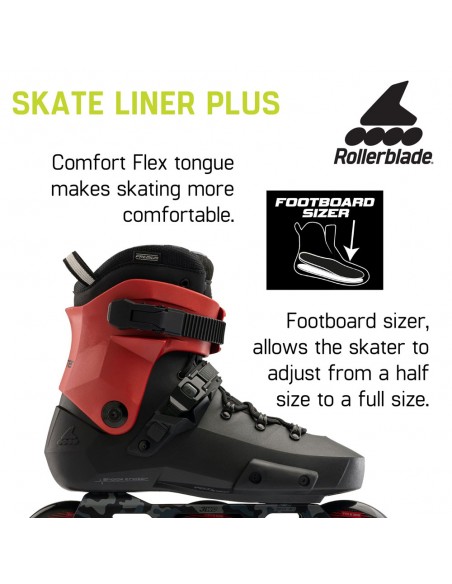 Venta rollerblade twister 110 schwarz-rot