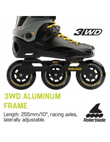 Oferta rollerblade rb 110 3wd schwarz-gelb