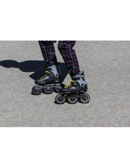 Características rollerblade rb 110 3wd schwarz-gelb