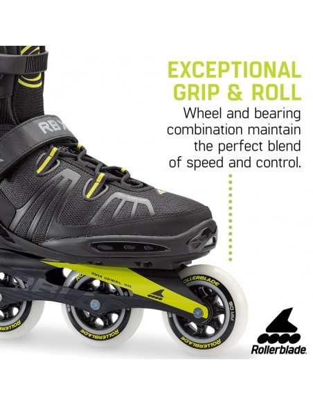 Venta rollerblade rb xl schwarz-zitrone