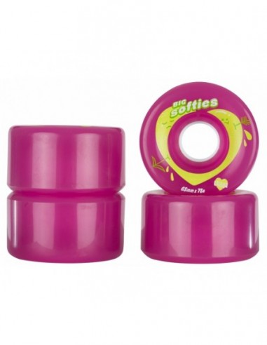 räder chaya softies klares pink 65mm x 37mm 78a - 4-pack