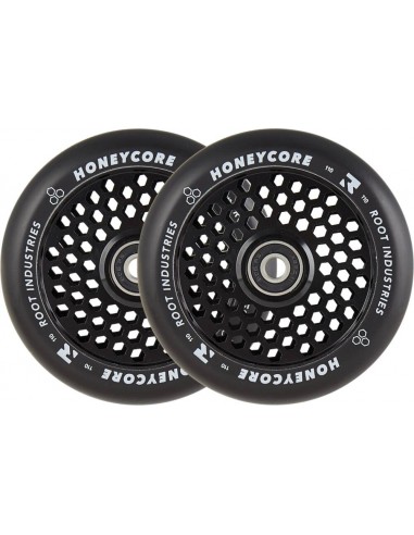 root industries honeycore wheels 110mm schwarz gummi