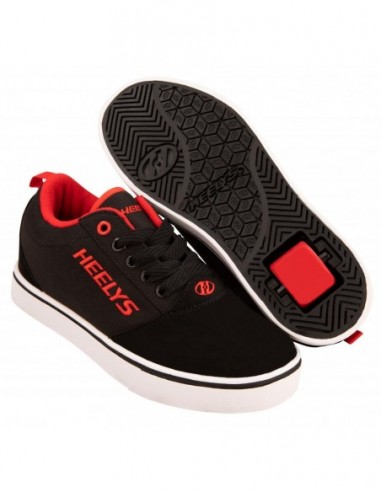 heelys pro 20 - schwarz/rot/leder