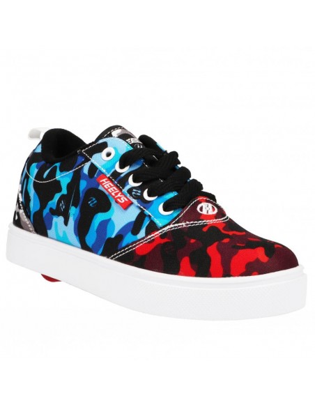 heelys pro 20 prints - schwarz/rot/blau/grau camouflage nyln