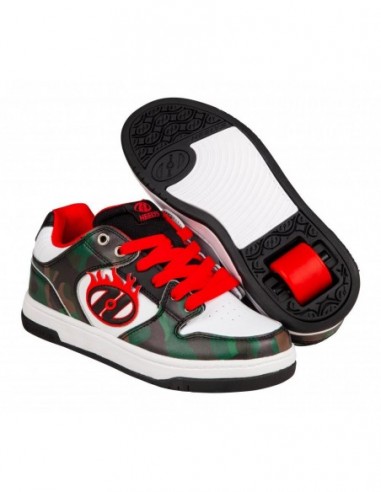 heelys cosmical - schwarz/rot/weiss/grün camouflage