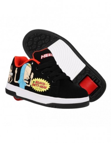 heelys x beavis and butthead split - schwarz/rot