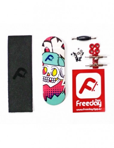 freeday flow skull 33mm - fingerskateboard