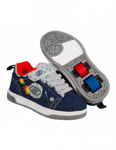 heelys x2 dual up - navy/grau/multi space