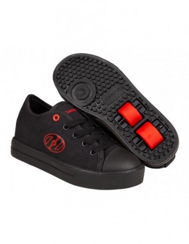 heelys classic x2 - schwarz/rot logo canvas