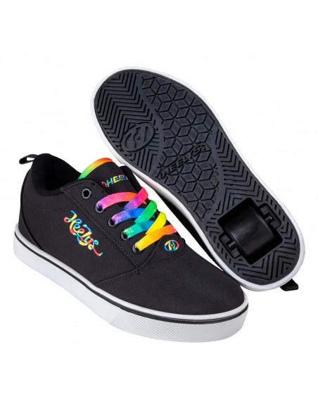 heelys pro 20 - schwarz/regenbogen cursive